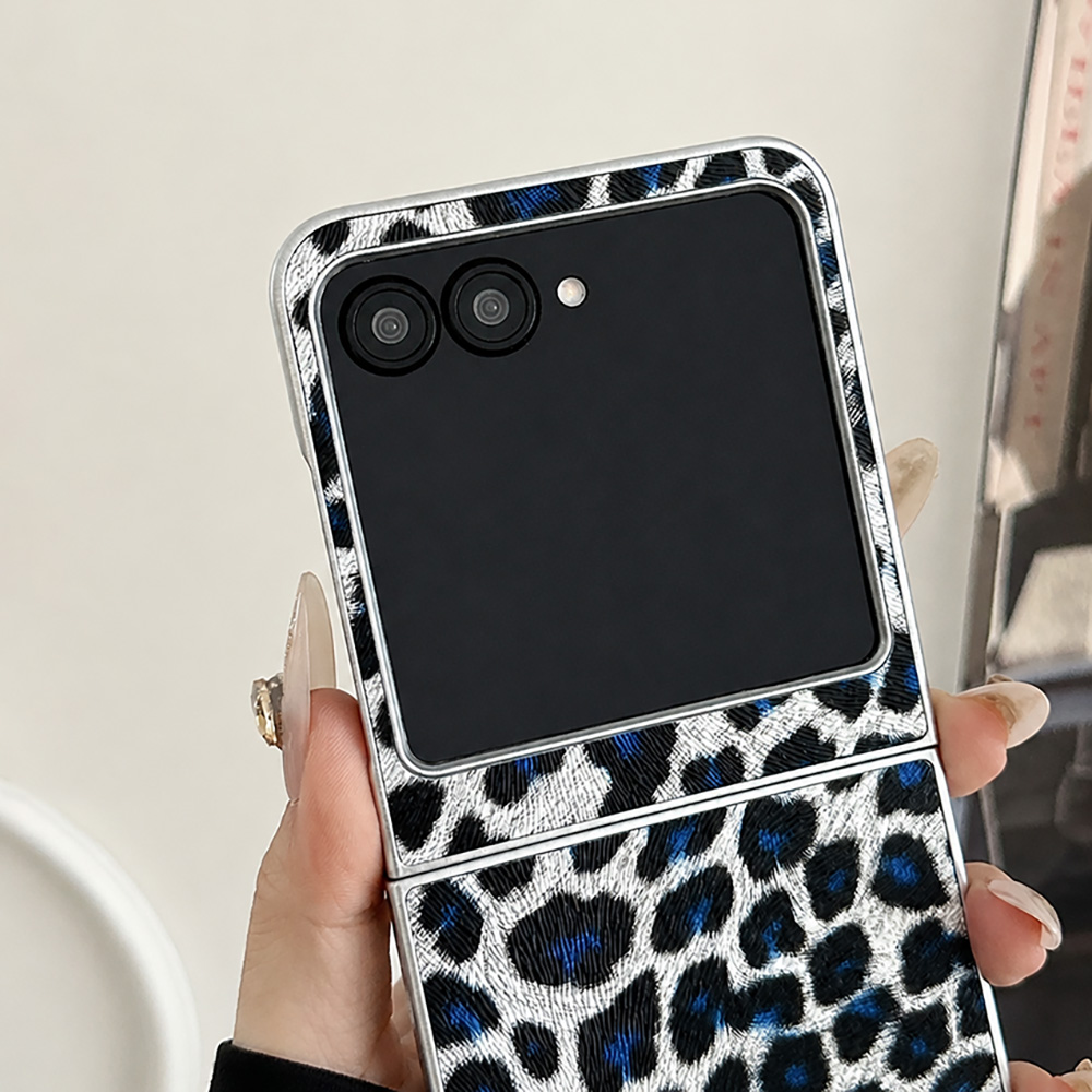 Leopard Print Folding Flip Pho - đánh giá và giá Tablet Accessories Aesthetic