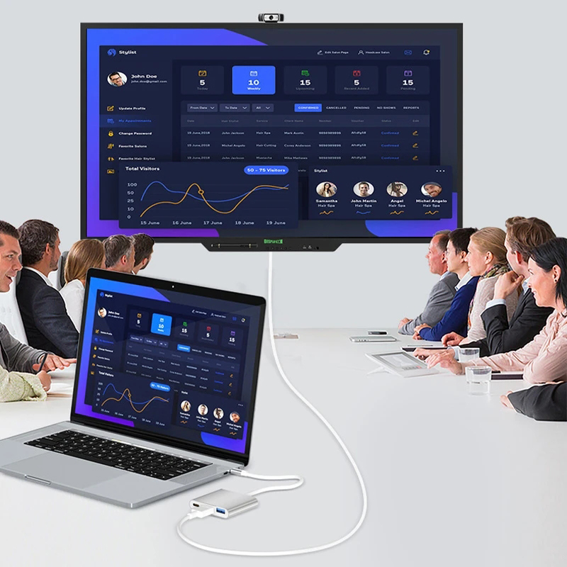3 in 1 USB Type C Hub to 4K HD - đánh giá và giá Huawei Tablet Accessories