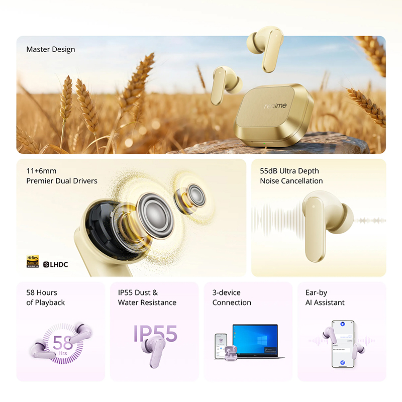 Global Version realme Buds Air - đánh giá và giá Realme Tablet Accessories