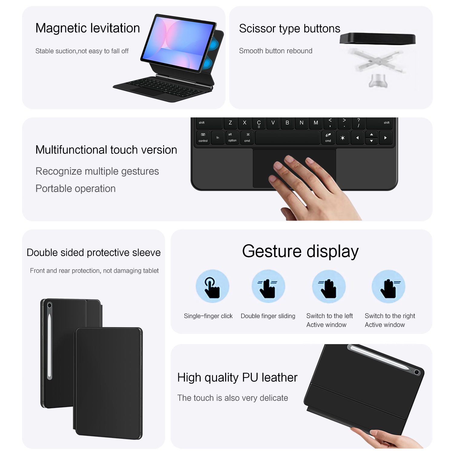 Magic Keyboard for Samsung Gal - đánh giá và giá Samsung Tablet S9 Accessories